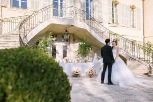 Photographe de mariage au château d'Estoublon